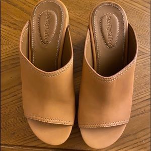 See by Chloe leather platforms in beige